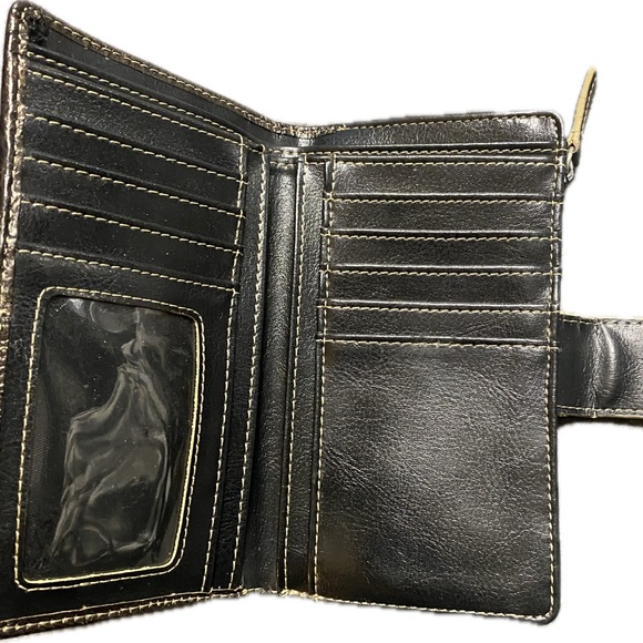 Black leather wallet - Picture 2 of 3